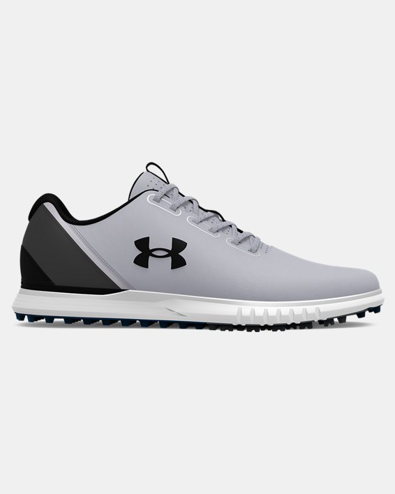 Men's UA Charged Medal Spikeless Golf Shoes in Gray image number 0